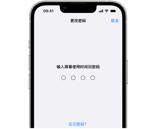 阳东iPhone屏幕维修分享iPhone屏幕使用时间密码忘记了怎么办 