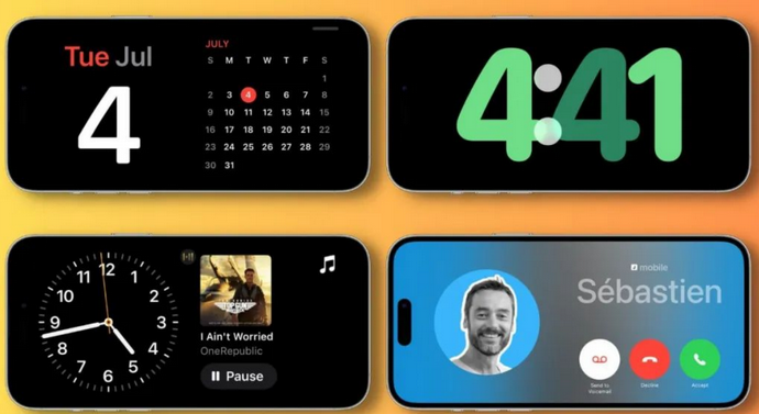 阳东苹果手机维修分享iOS17横屏充电待机显示有什么好处 