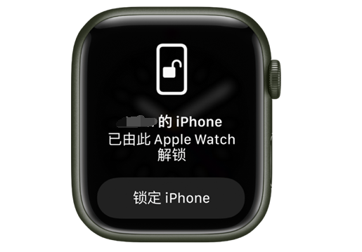 阳东苹果手机维修分享用 AppleWatch 解锁配备面容 ID 的 iPhone方法 