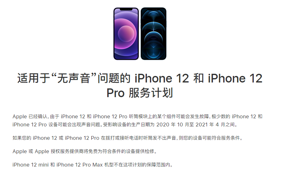 阳东苹果手机维修分享iPhone 12/Pro 拨打或接听电话时无声音怎么办 